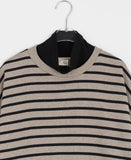 [BAONHAUS] Paints Stripe Brushed Polar Sweatshirt