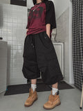 Bulky Pintuck Cargo Bermuda Pants