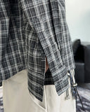 Dehen Oversized Fit Checkered Shirt