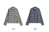 Minen Pigment Crop Check Shirt