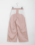 Koyomi Banding Color Matching String Parachute Pants