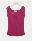 Helti Eyelet Puff Sleeveless