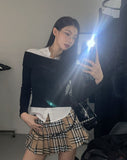 Geek off shirt layered long sleeves