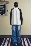 DOODLE RAGLAN LONG SLEEVE TEE