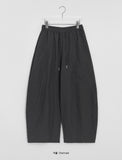 Kikot Nylon Banding Balloon Wide Pants