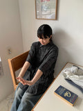 [unisex] Ototo Over Check Short Sleeve Shirt