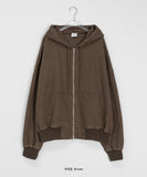 [unisex] Date Two Way Over Hood Zip Up Jumper