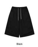 Luden Button Cargo Bermuda Pants