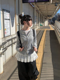 Poya Layered Tiered Frill T-shirt
