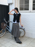 STRIPE PLEATS SK/PT
