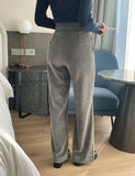 Anvel Belloa Corduroy Pintuck Wide Pants