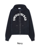 Ruth Velour Patch Hooded Zip-Up