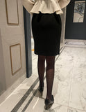 Miato brushed H-line skirt