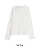 Renid Waffle Zipper Long Sleeve Tee