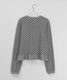 Memini Frill Dot Round Cardigan
