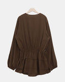 Roant V-neck Tiered Layered One Piece