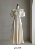 Meloning Frill Puff Long One Piece