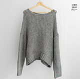 Noah Alpaca Wool Boat Neck Loose Fit Knit