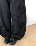 Kuren Flower Balloon Wide Long Pants