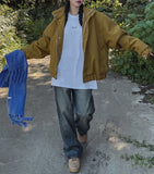(UNISEX) Coloring Carpenter Wide Denim Pants