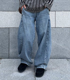 Snap Button Denim Pants