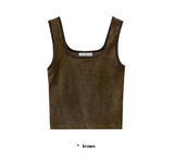 CORDUROY CROP SLEEVELESS