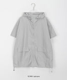 Toria nylon string over short sleeve wind jumper