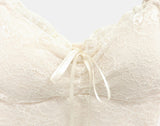 Dina Lace Ribbon Adjustable Cap Sleeveless Top