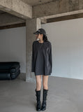 [U-BASIC] Want slit oversized fit long sleeve