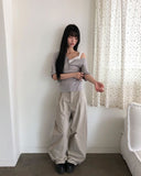 Hichel Washed Wide Pants