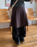 Hugit Stripe Banding Midi Skirt