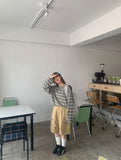 [unisex] Chels Summer Linen Vintage Over Long Sleeve Tee
