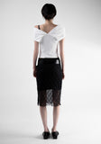 Bello See-Through Midi Skirt