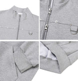 Berop D-ring Crop Zip-up