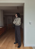Tei Brushed Two Pin Tuck Slacks