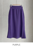 Wender Basic Slit Mermaid Banding Skirt