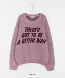 [unisex] Onpu Lettering Over Knit