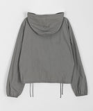 [BAONHAUS] Sindodd nylon hood string long sleeve tee