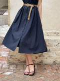 Vet Collar Shirt Sleeveless One Piece (Belt Set)