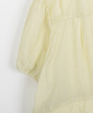 Becken Hood Nylon Shirring Short Sleeve Jacket