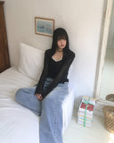 Donto color matching lace sleeveless