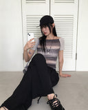 Hilpa Silver Point Nylon Pintuck Wide Two-Way Pants