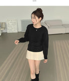 Round Neck Sibori Loose Fit Daily Knit