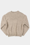 Reverse edge relaxed wool knit