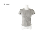 Mens Dot See-Through Layered Short Sleeve T-Shirt