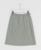 Chaori Nylon Banding Midi Skirt
