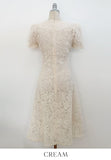 Love Square Flower Flare One Piece