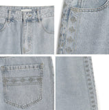 Mark Ethnic Bermuda Denim Pants