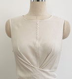 Gelad Linen Side Wrap Sleeveless Long One Piece