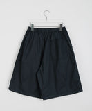 [unisex] Oyuko Banding Pintuck Bermuda Cotton Pants